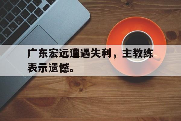九游在线使用网址-广东宏远遭遇失利，主教练表示遗憾。